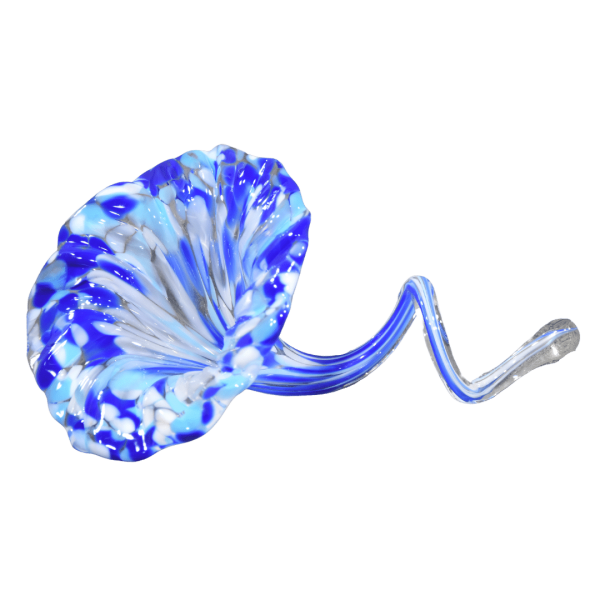 Long Curl Flower Unity Glass Keepsake - Coastal Waters