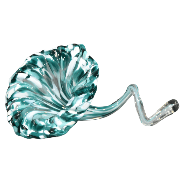 Long Curl Flower Unity Glass Keepsake - Seabreeze