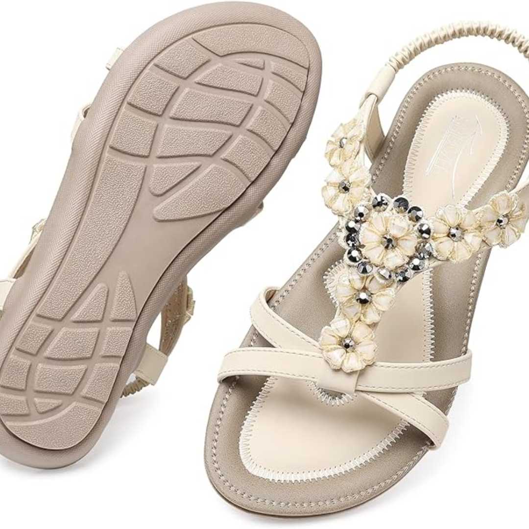 Summer Comfortable Walking Sandal Bohemian Ankle Strap Shoes.<br />
