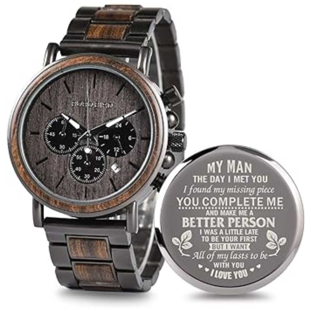 Elegant Wood Watch Gift Image