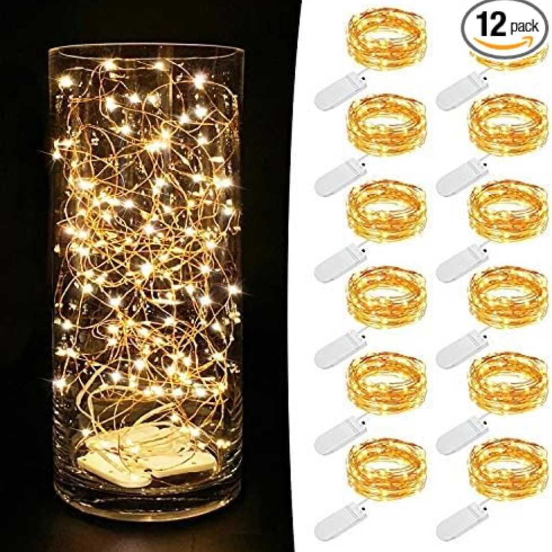Battery Operated Fairy String Lights (12 Pack)