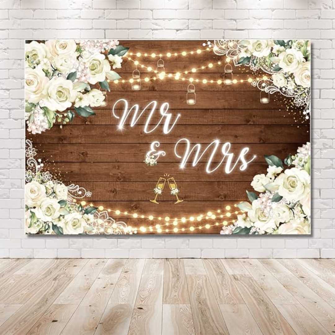 Wooden Wedding Background