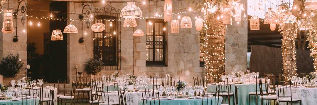 wedding lighting can add beauty to your venue.