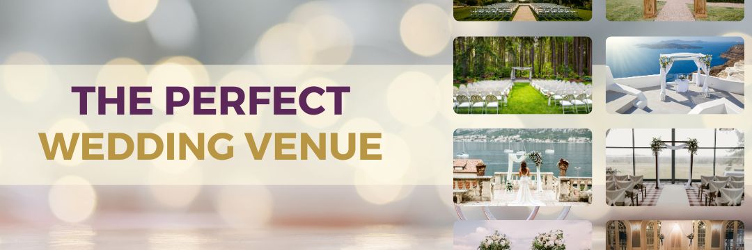 The perfect wedding venue collage